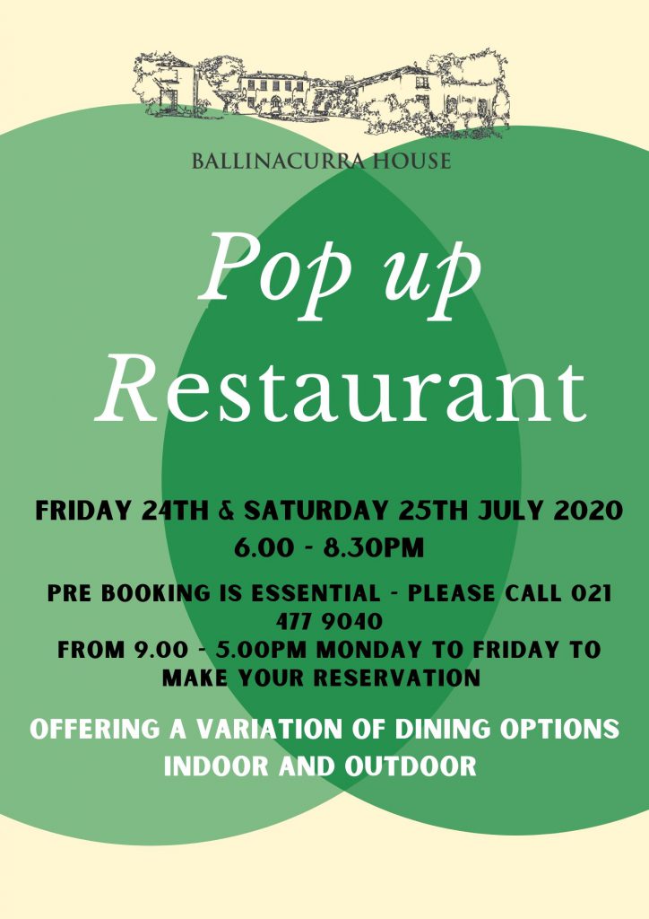 Ballinacurra Pop Experience | Ballinacurra Kinsale